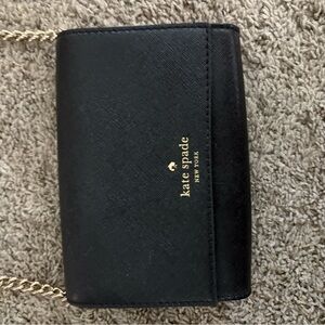 Kate Spade Black Bag with Gold Accents